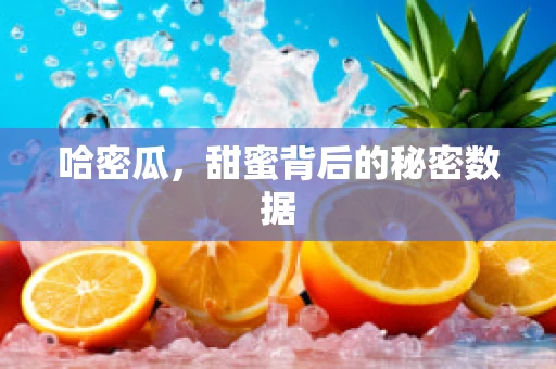 哈密瓜，甜蜜背后的秘密数据
