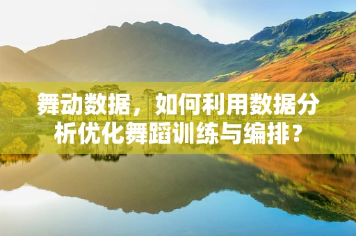 舞动数据，如何利用数据分析优化舞蹈训练与编排？