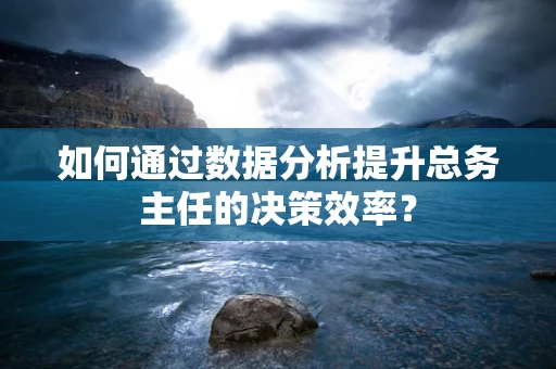 如何通过数据分析提升总务主任的决策效率？