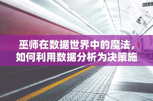 巫师在数据世界中的魔法，如何利用数据分析为决策施咒？