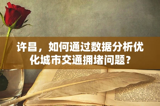 许昌，如何通过数据分析优化城市交通拥堵问题？
