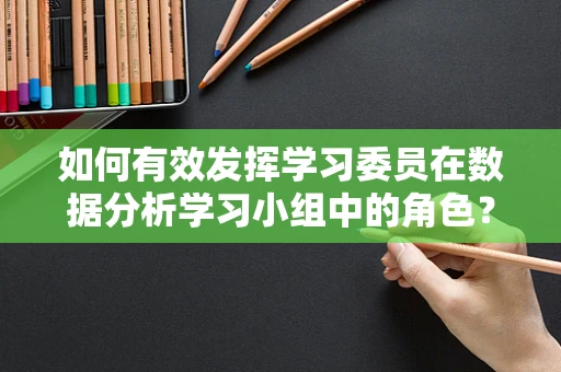 如何有效发挥学习委员在数据分析学习小组中的角色？