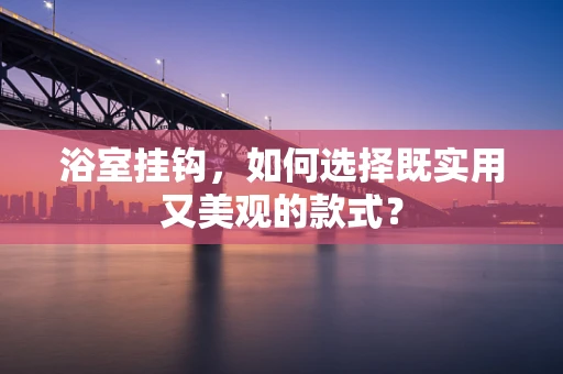 浴室挂钩，如何选择既实用又美观的款式？