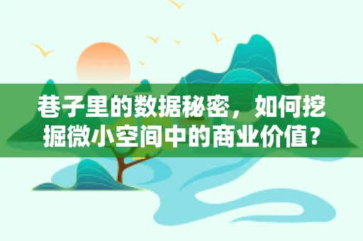 巷子里的数据秘密，如何挖掘微小空间中的商业价值？