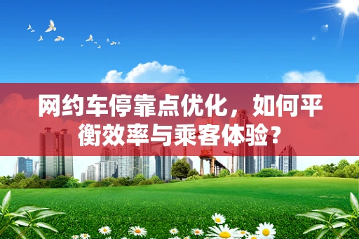 网约车停靠点优化，如何平衡效率与乘客体验？
