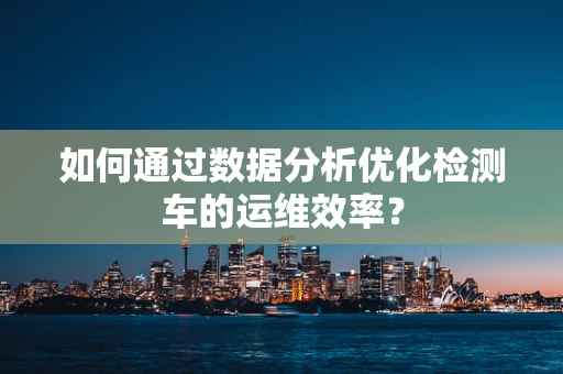 如何通过数据分析优化检测车的运维效率？