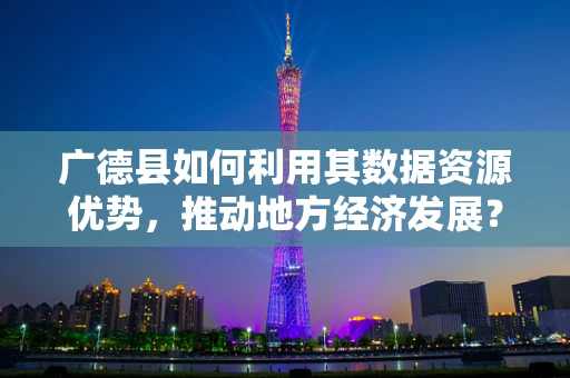广德县如何利用其数据资源优势，推动地方经济发展？