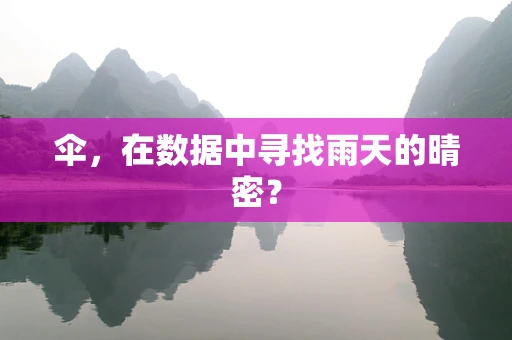 伞，在数据中寻找雨天的晴密？