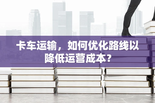 卡车运输，如何优化路线以降低运营成本？