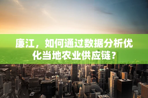 廉江，如何通过数据分析优化当地农业供应链？