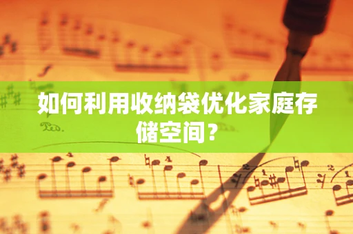 如何利用收纳袋优化家庭存储空间？
