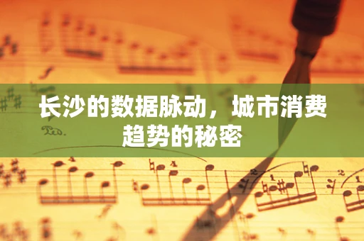 长沙的数据脉动，城市消费趋势的秘密