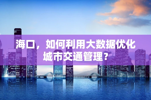 海口，如何利用大数据优化城市交通管理？
