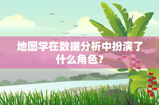 地图学在数据分析中扮演了什么角色？