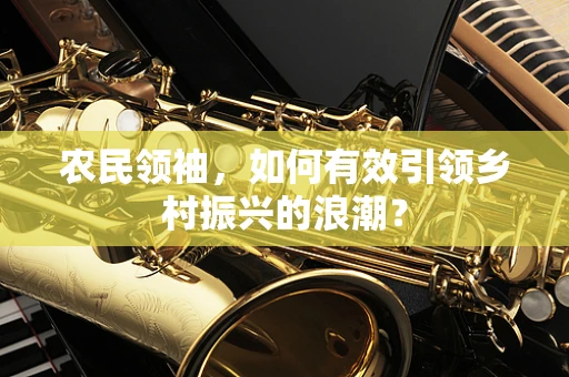 农民领袖，如何有效引领乡村振兴的浪潮？