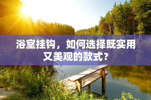 浴室挂钩，如何选择既实用又美观的款式？