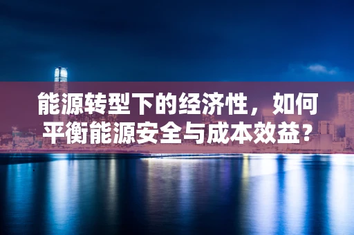 能源转型下的经济性，如何平衡能源安全与成本效益？