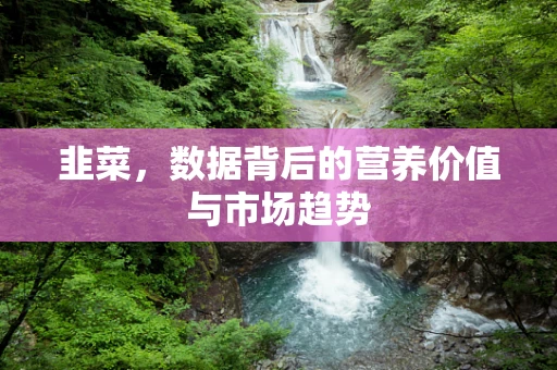 韭菜，数据背后的营养价值与市场趋势