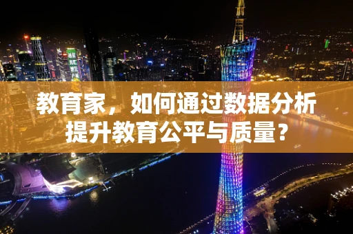 教育家，如何通过数据分析提升教育公平与质量？