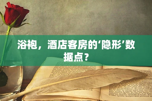 浴袍，酒店客房的‘隐形’数据点？