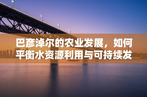 巴彦淖尔的农业发展，如何平衡水资源利用与可持续发展？