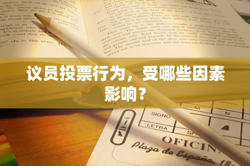 议员投票行为，受哪些因素影响？