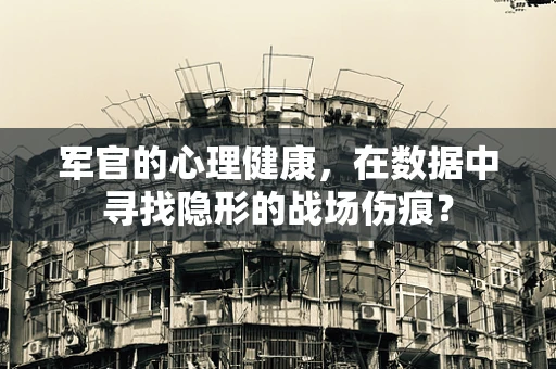 军官的心理健康，在数据中寻找隐形的战场伤痕？