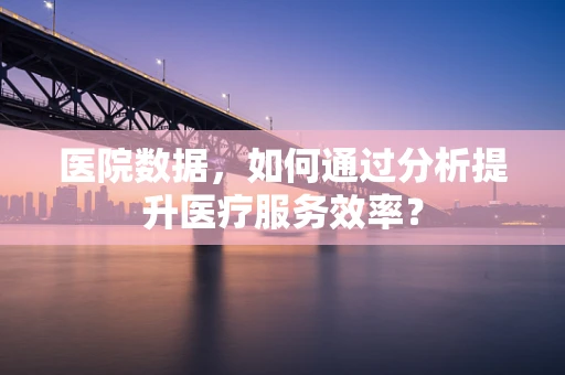 医院数据，如何通过分析提升医疗服务效率？