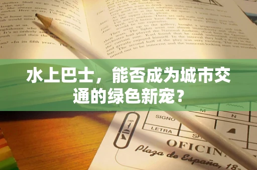 水上巴士，能否成为城市交通的绿色新宠？