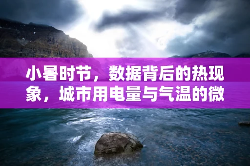 小暑时节，数据背后的热现象，城市用电量与气温的微妙关系