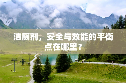 洁厕剂，安全与效能的平衡点在哪里？