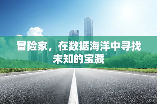 冒险家，在数据海洋中寻找未知的宝藏