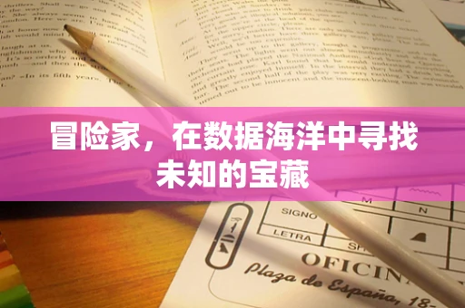 冒险家，在数据海洋中寻找未知的宝藏