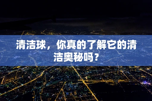 清洁球，你真的了解它的清洁奥秘吗？