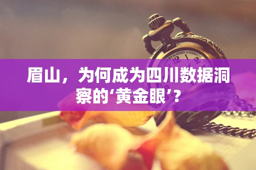 眉山，为何成为四川数据洞察的‘黄金眼’？