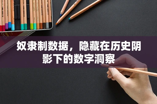 奴隶制数据，隐藏在历史阴影下的数字洞察