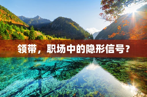 领带，职场中的隐形信号？