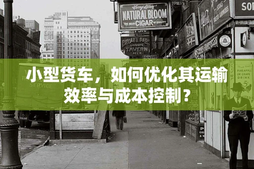小型货车，如何优化其运输效率与成本控制？