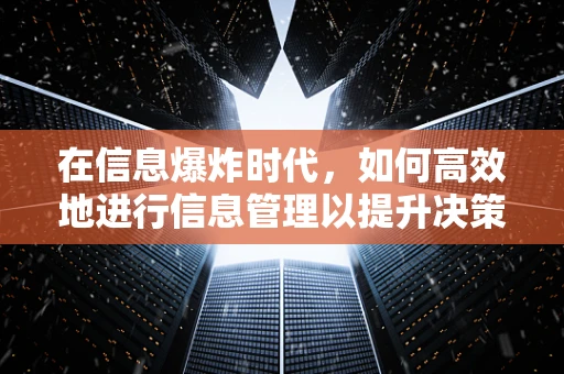 在信息爆炸时代，如何高效地进行信息管理以提升决策质量？