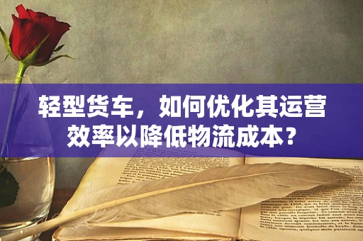 轻型货车，如何优化其运营效率以降低物流成本？