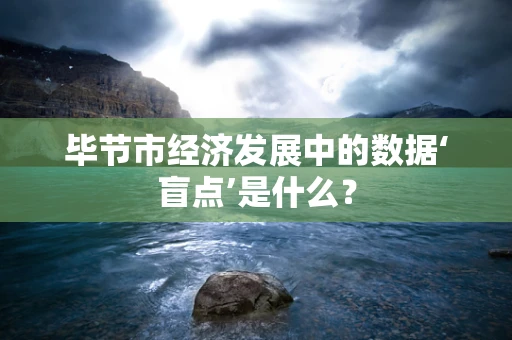 毕节市经济发展中的数据‘盲点’是什么？