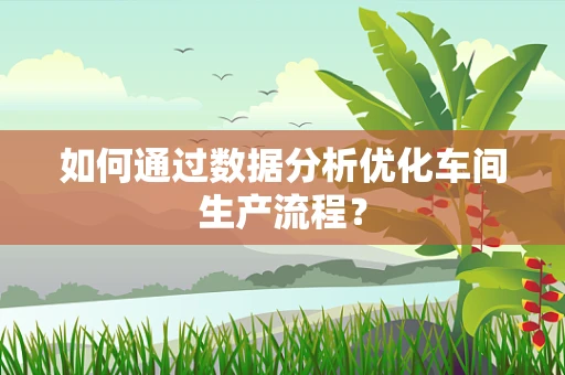 如何通过数据分析优化车间生产流程？