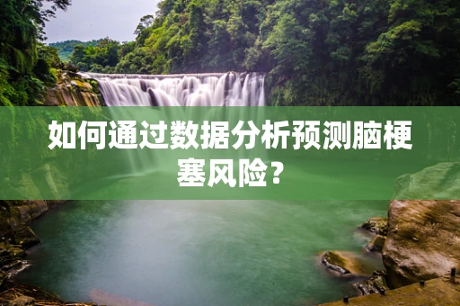 如何通过数据分析预测脑梗塞风险？
