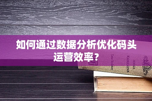 如何通过数据分析优化码头运营效率？