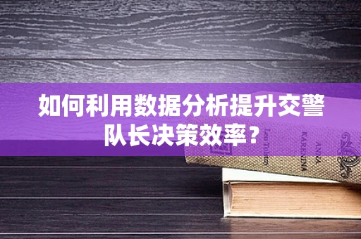 如何利用数据分析提升交警队长决策效率？