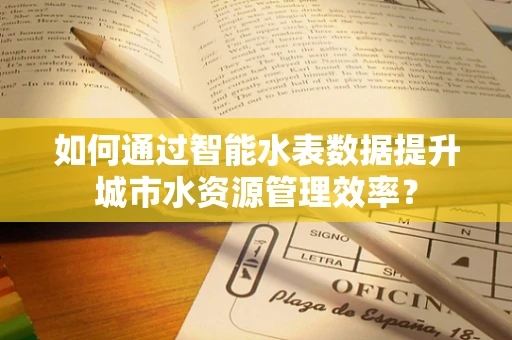 如何通过智能水表数据提升城市水资源管理效率？