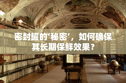 密封罐的‘秘密’，如何确保其长期保鲜效果？