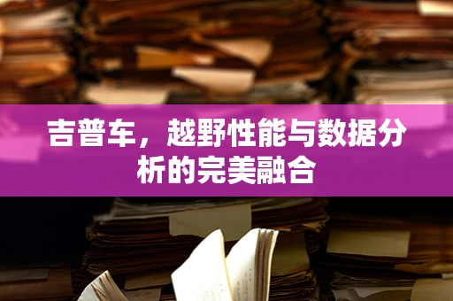吉普车，越野性能与数据分析的完美融合