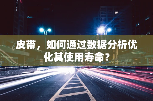 皮带，如何通过数据分析优化其使用寿命？