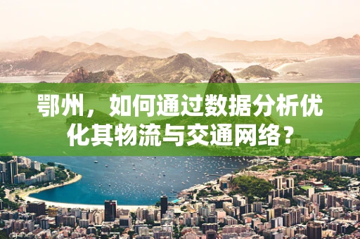 鄂州，如何通过数据分析优化其物流与交通网络？